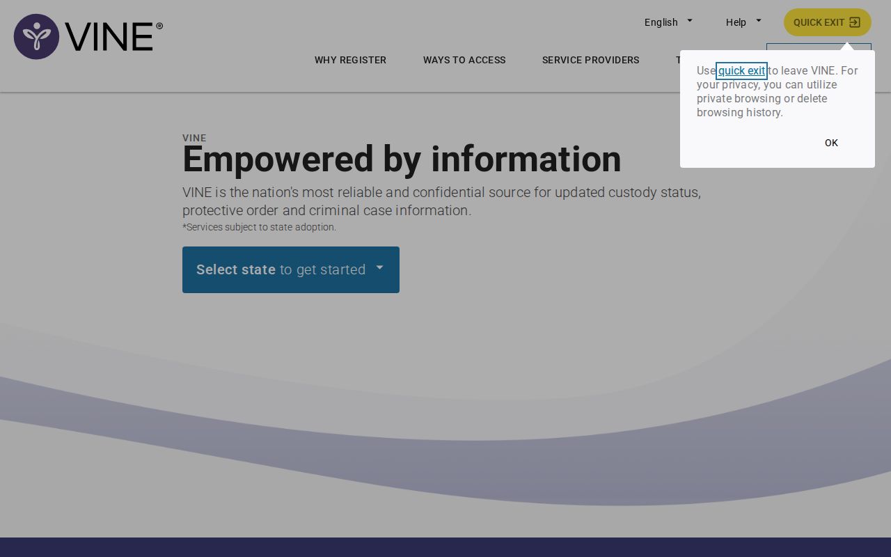 Minnesota VINE inmate search for Martin County release notifications